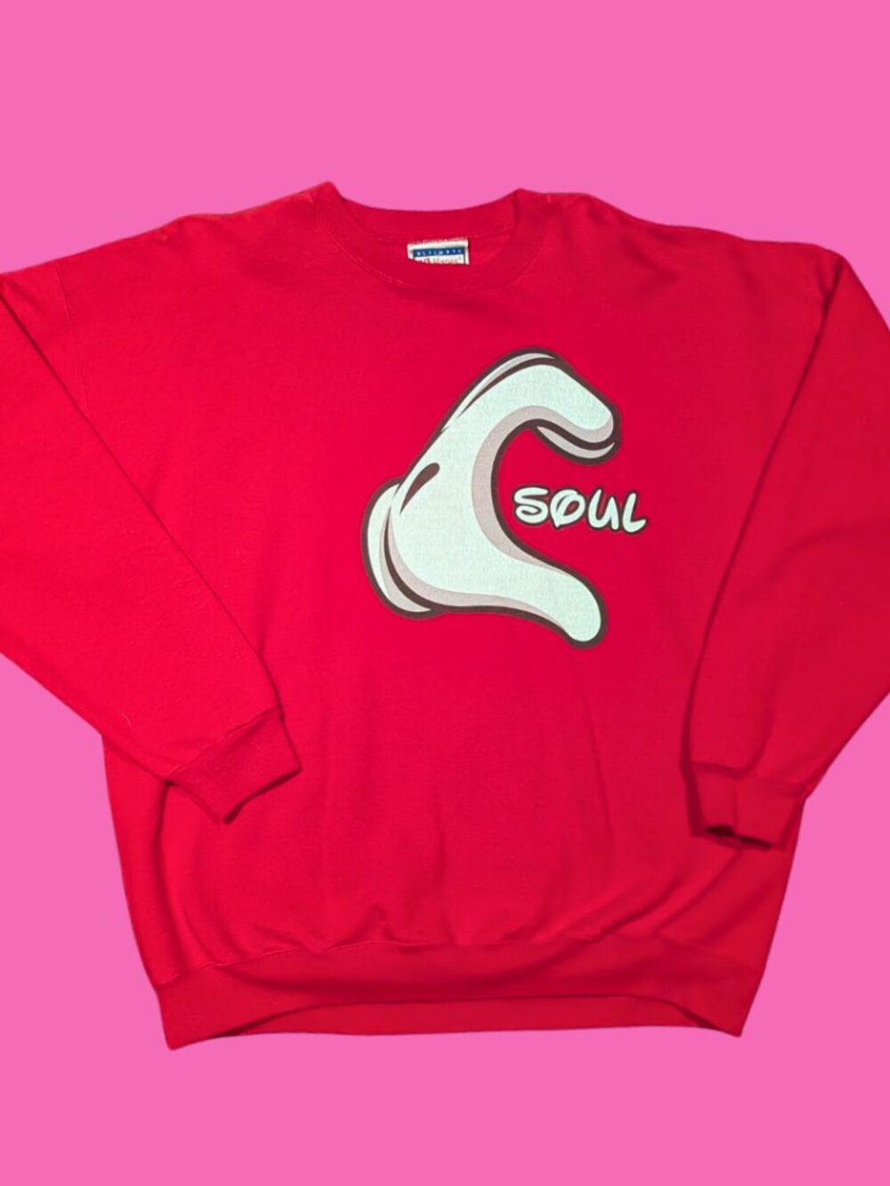 Y2K Soul ''Disney'' Red Crewneck Size L